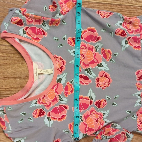 Matilda Jane Marzipan Rose Happy and Free Dress pink floral ruffle size small - Picture 2 of 7